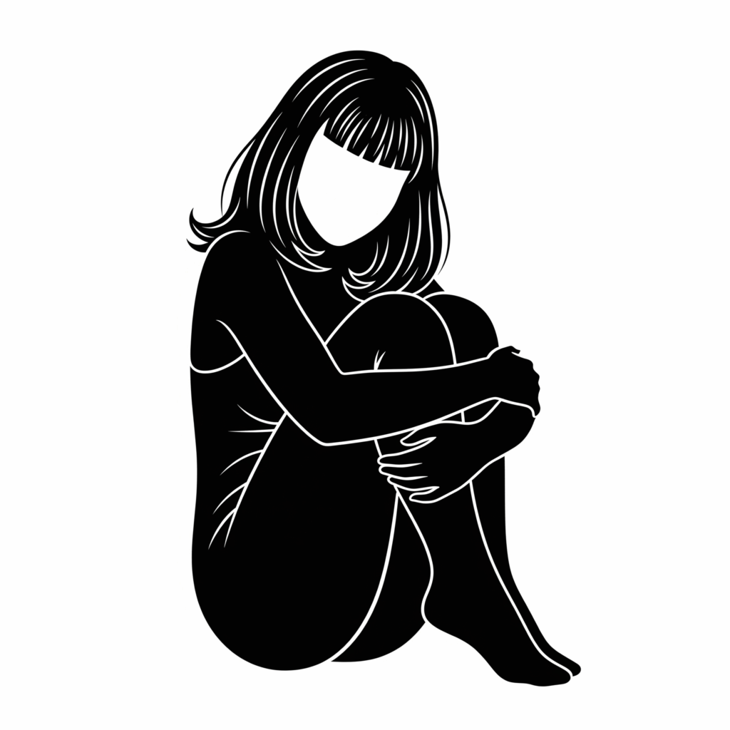 woman shy