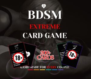 BDSM Extreme Card Game | Erotic Couple Game | Femdom, Humiliation, Punishment | Spicy Adult Sex Game for Date Night | BDSM Activities