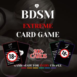 BDSM Extreme Card Game | Erotic Couple Game | Femdom, Humiliation, Punishment | Spicy Adult Sex Game for Date Night | BDSM Activities