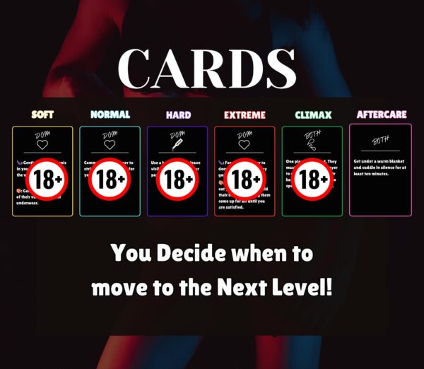 BDSM Extreme Card Game | Erotic Couple Game | Femdom, Humiliation, Punishment | Spicy Adult Sex Game for Date Night | BDSM Activities - Image 2