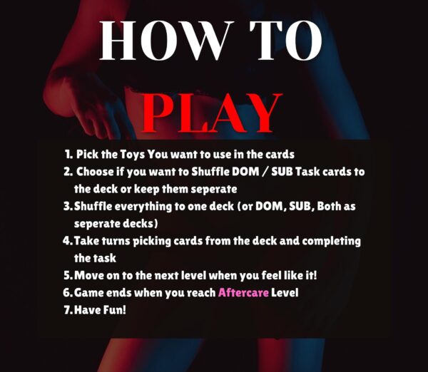 BDSM Extreme Card Game | Erotic Couple Game | Femdom, Humiliation, Punishment | Spicy Adult Sex Game for Date Night | BDSM Activities - Image 3